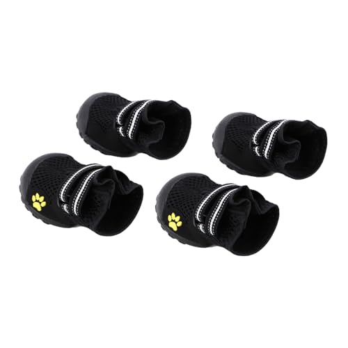 ibasenice Große Hundeschuhe aus Atmungsaktivem Mesh Verstellbare Outdoor Mountaineering Boots rutschfest und Elastisch Geeignet für Mittlere und Große Hunde für und Wanderungen von ibasenice
