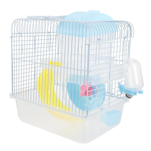 ibasenice Großer Hamsterkäfig mit Doppelstock Stabiles Draht und Kunststoffmaterial Abnehmbares Design für Einfache Geräumiges Nagerhaus für Kleine Haustiere Geeignet für Hamster und Mäuse ibasenice Großer Hamsterkäfig mit Doppelstock Stabiles Draht und Kunststoffmaterial Abnehmbares Design für Einfache Geräumiges Nagerhaus für Kleine Haustiere Geeignet für Hamster und Mäuse von ibasenice