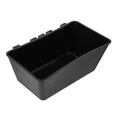 ibasenice Großer Schwarzer Futtertrog mit Haken zum Aufhängen Robustes Kunststoff Futter Wasserspender behälter für Tauben Papageien Geflügel Auslaufsicheres Design Vielseitiges ibasenice Großer Schwarzer Futtertrog mit Haken zum Aufhängen Robustes Kunststoff Futter Wasserspender behälter für Tauben Papageien Geflügel Auslaufsicheres Design Vielseitiges von ibasenice