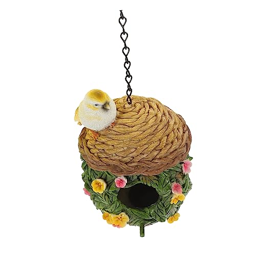 ibasenice Hängedekoration Vogelhaus Aus Harz Für Papageien Im Garten Winternest Für Farbenfrohe Für Fenster Zaun Und Tür Für Haustiere von ibasenice