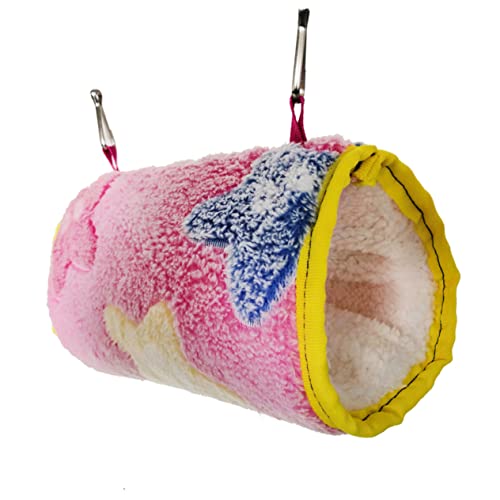 ibasenice Hängematte für Kleine Haustiere Warmer Schlafsack aus Plüsch für Kanarienvögel Papageien Hamster und Eichhörnchen Zufällige Farbe Zufällige Farbe Zufällige Farbe von ibasenice
