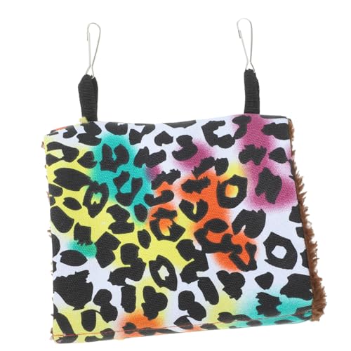 ibasenice Hängematte für Kleintiere Leopardenmuster Komfortable Hängematte für Kleine Haustiere für Käfige Langlebiges und Material für Entspannte von ibasenice