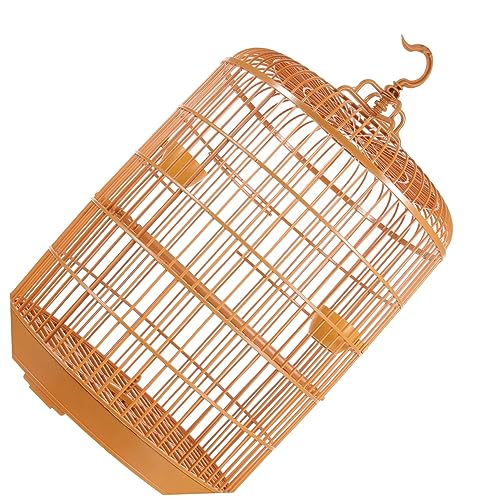 ibasenice Hängender Vogelkäfig aus Kunststoff Rundkäfig für Kleine Haustiere und Vögel Design für und Außennutzung Sicher und Geräumig von ibasenice