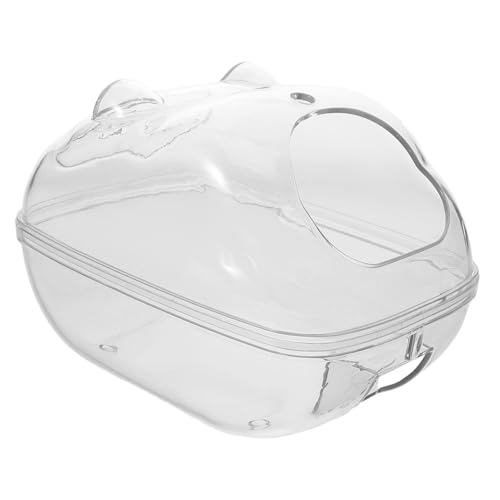 ibasenice Hamster Badewanne Hamsterbad Sandbadbehälter Für Hamster Kleines Tiersandbad Chinchilla-badehaus Zubehör Für Hamsterbetten Sandbad Für Hamster Chinchillakäfig Pp Transparent von ibasenice