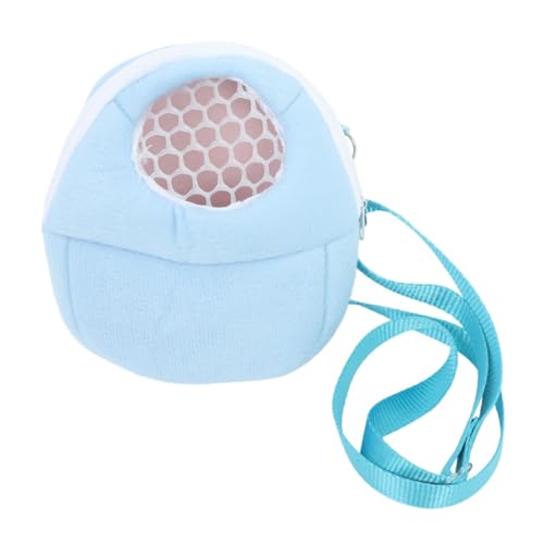 ibasenice Hamster Baumwollnest Frettchenträger Meerschweinchen Träger Tragetasche Für Kleintiere Hamster -trägertasche Hamstertasche Tragetuch Für Tiere Hamster -Rucksack Samt Sky-Blue von ibasenice