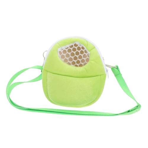 ibasenice Hamster Baumwollnest Teetasse-pudel-Tasche Kleben Von Zuckergleiterbeuteln Teetassen-hundetransporter Tragetasche Für Kleintiere Meerschweinchen Träger Hasenträger Light Green Samt von ibasenice