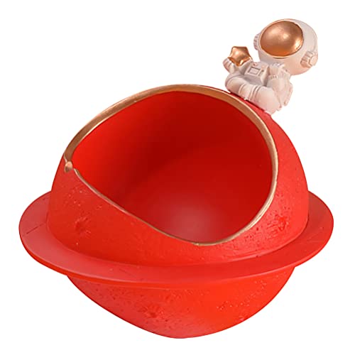 ibasenice Minispielzeug Hamster Cartoon Kühlhaus- Astronaut Form Kleiner Haustierkühlung Kreatives Hamsterharzkühlheim Universelles Kleines Haustierschlafnest für Sommer Rot Spielzeug von ibasenice