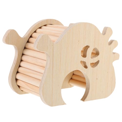 ibasenice Hamster Holzhaus Mit Kletterleiter Entzückendes Rattenversteck Aus Robustem Holz Für Haustiere Rückzugsort Im Hamsterkäfig ibasenice Hamster Holzhaus Mit Kletterleiter Entzückendes Rattenversteck Aus Robustem Holz Für Haustiere Rückzugsort Im Hamsterkäfig von ibasenice