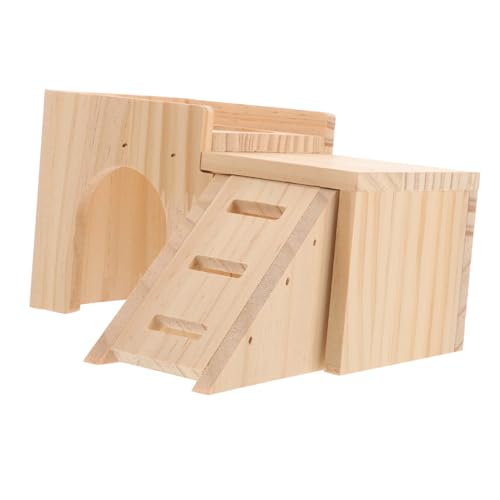 ibasenice Hamster Holzhaus Versteck mit Tunnelfunktion Kleintier Spielhaus aus Natürlichem Holz für Hamster Meerschweinchen und Kleine Nager Rückzugsort und Spielplatz Geräumig und Sicher ibasenice Hamster Holzhaus Versteck mit Tunnelfunktion Kleintier Spielhaus aus Natürlichem Holz für Hamster Meerschweinchen und Kleine Nager Rückzugsort und Spielplatz Geräumig und Sicher von ibasenice