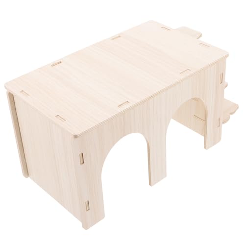 ibasenice Hamster Holzhaus für Kleine Haustiere Massivholzversteck für Hamster Meerschweinchen und Rennmäuse Gemütliches Nest mit Eingängen Langlebig und Vielseitig ibasenice Hamster Holzhaus für Kleine Haustiere Massivholzversteck für Hamster Meerschweinchen und Rennmäuse Gemütliches Nest mit Eingängen Langlebig und Vielseitig von ibasenice