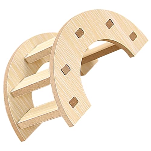 ibasenice Hamster Holzleiter Kletterspielzeug Langlebig für Käfig Hamsterbrücke Chinchilla Spielplattform Robust und Platzsparend für Kleintiere von ibasenice
