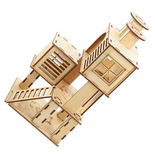 ibasenice Hamster Holzleiter Spielplatz aus Robustem Holz mit Rutsche und Plattform Langlebiges Haustier Kletterhaus für Zwerghamster Meerschweinchen Chinchillas und Kleine Kleintiere ibasenice Hamster Holzleiter Spielplatz aus Robustem Holz mit Rutsche und Plattform Langlebiges Haustier Kletterhaus für Zwerghamster Meerschweinchen Chinchillas und Kleine Kleintiere von ibasenice