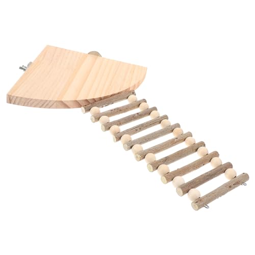 ibasenice Hamster Holzplattform mit Leiter Teiliges Kletterspielzeug aus Massivem Holz für Kleintierkäfig Stabile Holzleiter als Nagetierzubehör für Hamster Meerschweinchen und ibasenice Hamster Holzplattform mit Leiter Teiliges Kletterspielzeug aus Massivem Holz für Kleintierkäfig Stabile Holzleiter als Nagetierzubehör für Hamster Meerschweinchen und von ibasenice