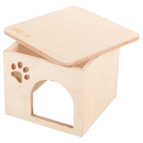ibasenice Hamster Holzversteck Haus Langlebiges Verschleißfestes Kleintierversteck für Hamster und Ratten Geeignet für Kleintiergehege Innenbereichsspielzeug und Zubehör Käfig Natürliche ibasenice Hamster Holzversteck Haus Langlebiges Verschleißfestes Kleintierversteck für Hamster und Ratten Geeignet für Kleintiergehege Innenbereichsspielzeug und Zubehör Käfig Natürliche von ibasenice
