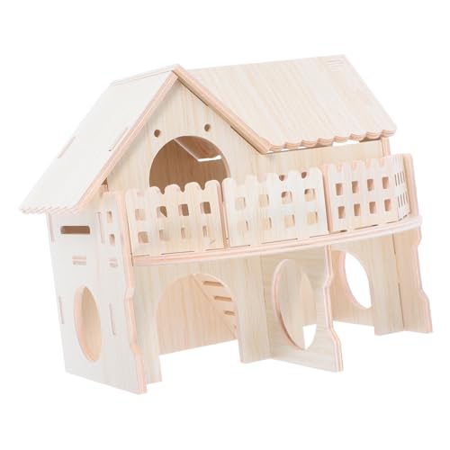 ibasenice Hamster Home Tiny Hamster Labyrinth Wood House Hamster Erkot von ibasenice