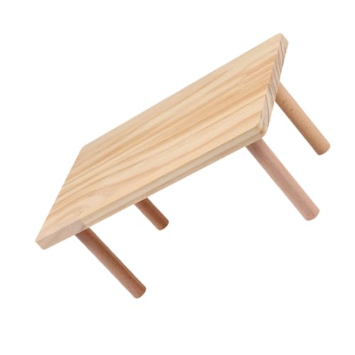 ibasenice Hamster Kletterplattform aus Massivem Holz Robustes Kauresistentes Zubehör für Kleintierkäfige Erweiterte Spiel Klettermöglichkeit als Futter Trinkflaschenständer für Hamster und ibasenice Hamster Kletterplattform aus Massivem Holz Robustes Kauresistentes Zubehör für Kleintierkäfige Erweiterte Spiel Klettermöglichkeit als Futter Trinkflaschenständer für Hamster und von ibasenice