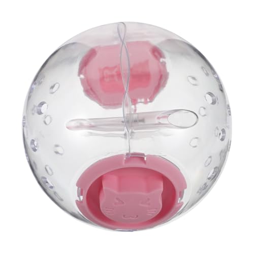 ibasenice Hamster Laufball Hamster Hamsterball Hamster Spielgerät Hamster Spielplatz Hamster Bewegung Heimtrainer für kleine Haustiere Hamster läuft Bälle Plastik Rosa von ibasenice