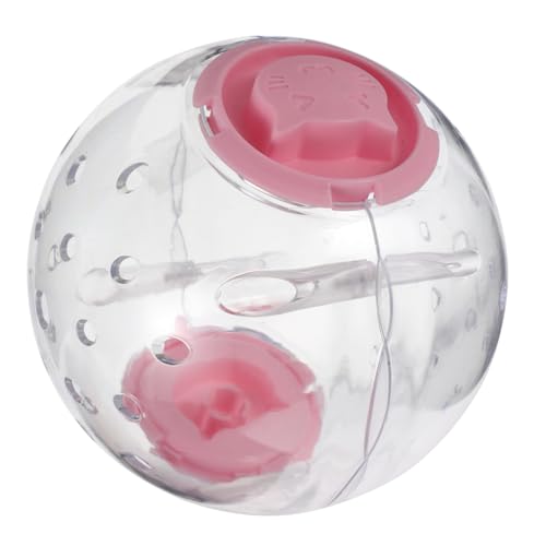 ibasenice Hamster Laufball Hamsterrad Hamsterrad Aus Holz Hamsterbedarf Hamster Untertassenrad Interaktives Hamsterspielzeug Hamsterkäfigräder Laufendes Hamsterrad Plastik Rosa von ibasenice