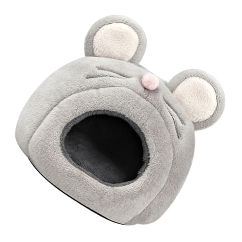 ibasenice Hamster Nest Gemütliches Winddichtes Plüschbett für Kleintiere Warmes für Hamster Chinchillas und Mäuse Sicheres Schlafversteck für Kalte Wintertage von ibasenice