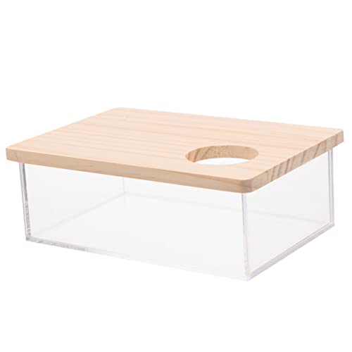 ibasenice Hamster Sandbad Box Mittelgroß Transparent mit Gelbem Deckel Sandbad Behälter für Hamster Meerschweinchen Rennmäuse Pflegeleicht Robuste Kunststoffwanne für Kleintierbadebereich ibasenice Hamster Sandbad Box Mittelgroß Transparent mit Gelbem Deckel Sandbad Behälter für Hamster Meerschweinchen Rennmäuse Pflegeleicht Robuste Kunststoffwanne für Kleintierbadebereich von ibasenice