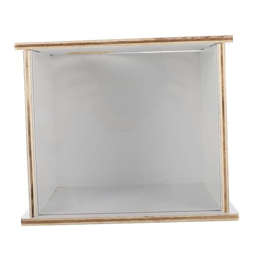 ibasenice Hamster Sandbad Wanne aus mit Holzabdeckung Transparentes Sandbad für Chinchillas und Kleine Haustiere Pflege und ibasenice Hamster Sandbad Wanne aus mit Holzabdeckung Transparentes Sandbad für Chinchillas und Kleine Haustiere Pflege und von ibasenice