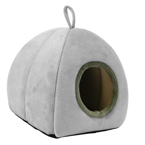 ibasenice Hamster Schlafnest Winter Warm Plüsch Tier Bett Für Kleintiere Gemütliches Und Sicheres Nest Für Hamster Meerschweinchen Und Chinchillas Verstecken Und Ausruhen von ibasenice