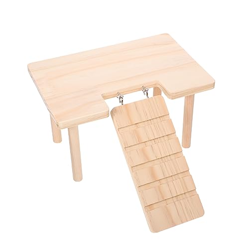 ibasenice Hamster Spielplatz aus Holz Dekorative Meerschweinchenrampe Multifunktionale Hamster mit Kletterleiter für Aktives und Training von Kleintieren ibasenice Hamster Spielplatz aus Holz Dekorative Meerschweinchenrampe Multifunktionale Hamster mit Kletterleiter für Aktives und Training von Kleintieren von ibasenice