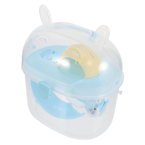 ibasenice Hamster Tragetasche Tragbarer Käfig für Kleintiere Transparente Transportbox für Hamster und Ratten für Reisen Ausflüge Camping Design für Haustierkomfort ibasenice Hamster Tragetasche Tragbarer Käfig für Kleintiere Transparente Transportbox für Hamster und Ratten für Reisen Ausflüge Camping Design für Haustierkomfort von ibasenice
