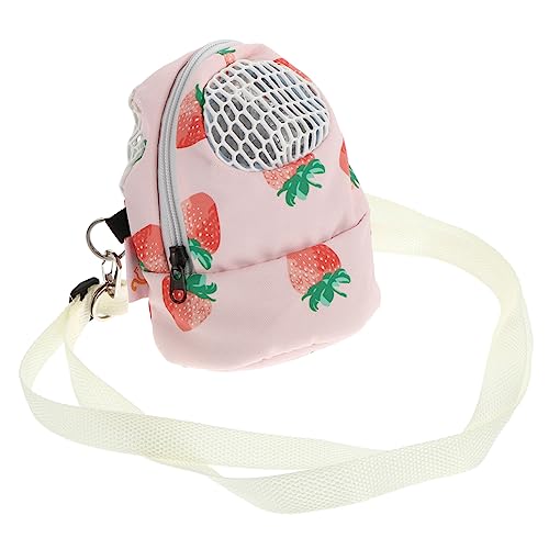 ibasenice Hamster Tragetasche für Kleine Atmungsaktive Haustier Reisetasche für Chinchilla Meerschweinchen für Reisen und Ausflüge von ibasenice