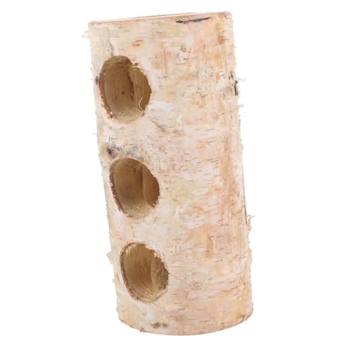 ibasenice Hamster Versteck Aus Holz Hamstertunnel Mit Eingängen Und Langlebig Für Hamster Meerschweinchen Und Andere Kleintiere Bietet von ibasenice