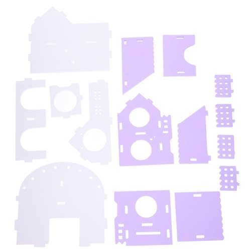 ibasenice Hamster Versteck Haus Doppelstöckig PVC Kleintier Villa Für Meerschweinchen Kleintiere Hideaway Robust Und Geräumig von ibasenice