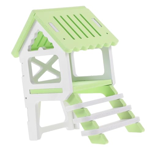 ibasenice Hamster Versteck mit Leiter Grünes Mehrstöckiges Häuschen für Hamster Meerschweinchen Chinchilla Robustes Nagerhaus für Käfig als Rückzugsort und Spielplatz ibasenice Hamster Versteck mit Leiter Grünes Mehrstöckiges Häuschen für Hamster Meerschweinchen Chinchilla Robustes Nagerhaus für Käfig als Rückzugsort und Spielplatz von ibasenice