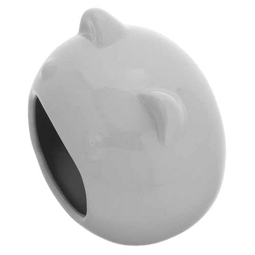 ibasenice Hamster-porzellanest Versteckbett Für Hamster Hamsterhäuser Und Verstecke Hamsterschutzhaus Hamsterbedarf Hamster Verstecken Hamster -versteck Hamster-Chinchilla-Nest Keramik Grey von ibasenice