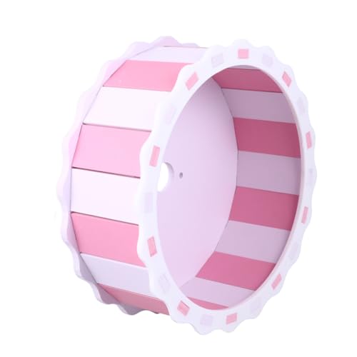 ibasenice Hamster spielt Rad Hamster hamsterspielzeug Toys for small Animals nager Plüsch Haustier-Hamster- Holzrad Hamsterrad Bambus Rosa von ibasenice