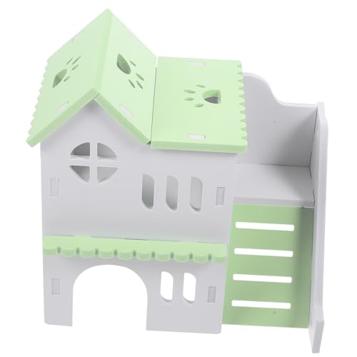 ibasenice Hamsterhaus Holzvilla für Hamster und Meerschweinchen Sicheres Versteck für Kleine Haustiere Design für Käfig und Langlebig ibasenice Hamsterhaus Holzvilla für Hamster und Meerschweinchen Sicheres Versteck für Kleine Haustiere Design für Käfig und Langlebig von ibasenice