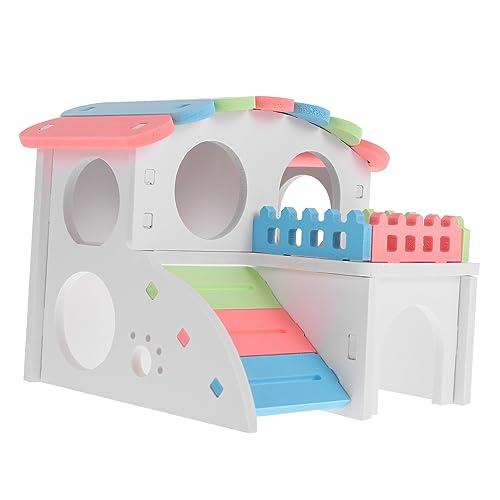 ibasenice Hamsterhaus Aus Hochwertigem Verarbeitet Geruchsneutral Und Langlebig Als Spielplatz Und Schlupfwinkel Für Hamster Und Andere Kleintiere ibasenice Hamsterhaus Aus Hochwertigem Verarbeitet Geruchsneutral Und Langlebig Als Spielplatz Und Schlupfwinkel Für Hamster Und Andere Kleintiere von ibasenice