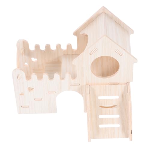ibasenice Hamsterhütte Kleintierversteck Holz-Hamster-Labyrinth Zubehör Für Hamsterkäfige Kletterleiter Rutsche Hölzern Khaki ibasenice Hamsterhütte Kleintierversteck Holz-Hamster-Labyrinth Zubehör Für Hamsterkäfige Kletterleiter Rutsche Hölzern Khaki von ibasenice