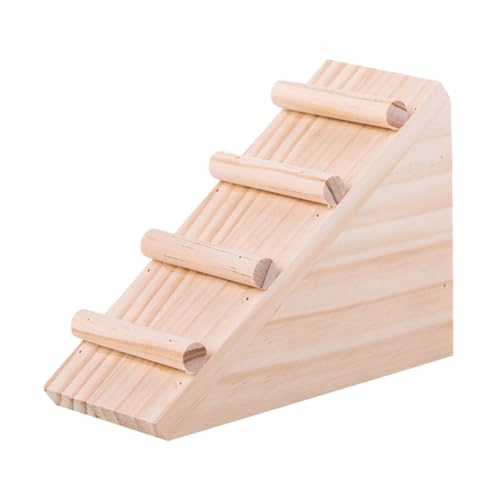 ibasenice Hamsterleiter Haustier verstecken Barsch Und Zwerghamster Hamster hamsterspielzeug Chinchilla small pet Ladder Chinchilla-Leiter Hamsterhaus Zubehör Holz von ibasenice