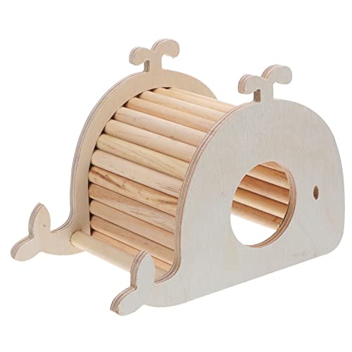 ibasenice Hamsternest gemütlich Haustier Hamstersand Hamsterkäfig Meerschweinchenkäfig Hamster brücke Hamster Kleintier Schlafhaus Hamsterversteck lustiges Hamsterspielzeug hölzern von ibasenice