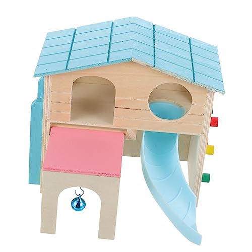 ibasenice Hamsterversteck aus Holz Haustierhaus für Kleine Nager Langlebig und Sicher Schlaf und Spielhaus für Hamster und Mäuse eine Gemütliche von ibasenice