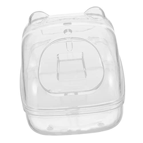 ibasenice Hamsterwanne Selbst Kleintierdusche Gräbils Sandbad Rennmaus Rennmäuse Graben Container Klares Hamsterbad Sandkasten Groß Waschbar Wurf Transparent Plastik von ibasenice