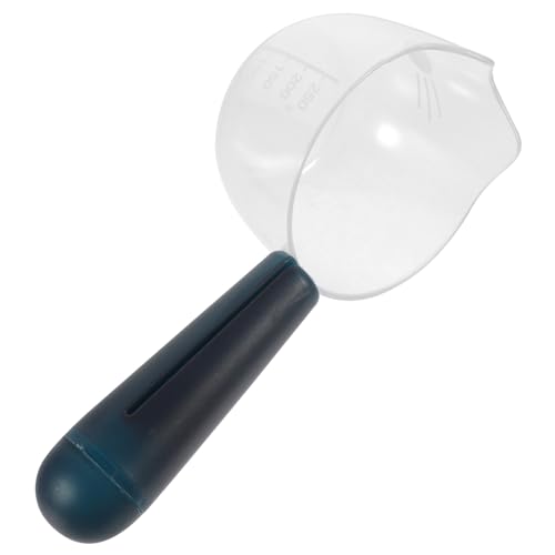 ibasenice Haustier Futterlöffel mit und Clip Wiederverwendbar Transparente Futterschaufel für Nassfutter und Flüssigkeiten Praktische Futterportionierung für Hunde und Katzen Blau von ibasenice