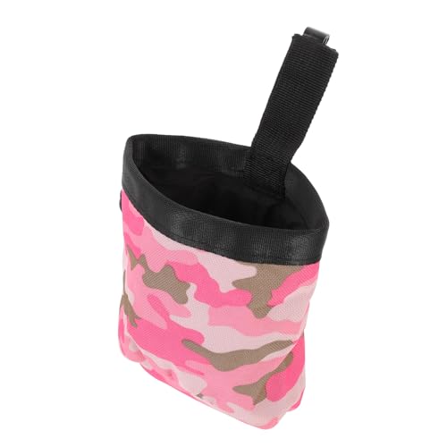 ibasenice Haustier Hundebeutel Welpen-Snack-Tasche Wandertasche belohnen Belohnungsbeutel-Snack Container tragbar Tasche für hundeleckereien Taschen behandeln Hundetasche Oxford-Stoff Rosa von ibasenice