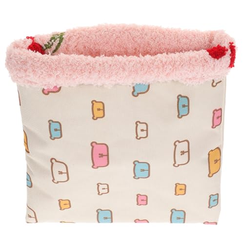 ibasenice Haustier Schlafsack Für Kleine Warmer Weiche Fleece Nest Für Hamster Und Meerschweinchen Zufällige Und Tragbar von ibasenice