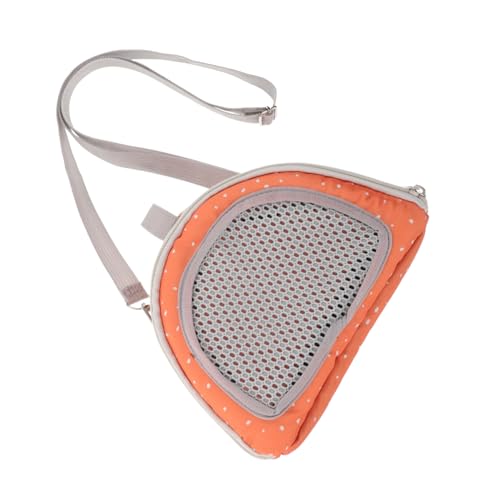 ibasenice Haustier-ausflugstasche Hamster -trägertasche Kleiner Hasenträger Tragbare Haustiertasche Für Den Außenbereich Tragbare Tragetasche Für Haustiere Rattenträger Oxford-Stoff Orange von ibasenice