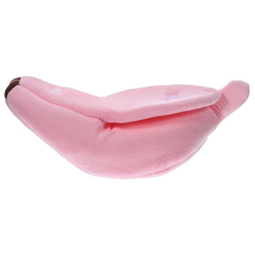 ibasenice Haustierbett Banane Nest Kaninchen Hamster Haustier Bequeme Betten Kleines Tierbett Haustier Komfortables Ruhebetten Für Haustiere Haustier Ruhehaus Pp Baumwolle Rosa von ibasenice