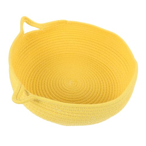 ibasenice Haustierbett klein Katzenbett Baumwolle drinnen Weberei katzenhaus katzenkorb katzenkörbchen Katzenschlafversorgung Katze gewebtes Bett ruhendes Nest Katzennest Baumwollseil Yellow ibasenice Haustierbett klein Katzenbett Baumwolle drinnen Weberei katzenhaus katzenkorb katzenkörbchen Katzenschlafversorgung Katze gewebtes Bett ruhendes Nest Katzennest Baumwollseil Yellow von ibasenice