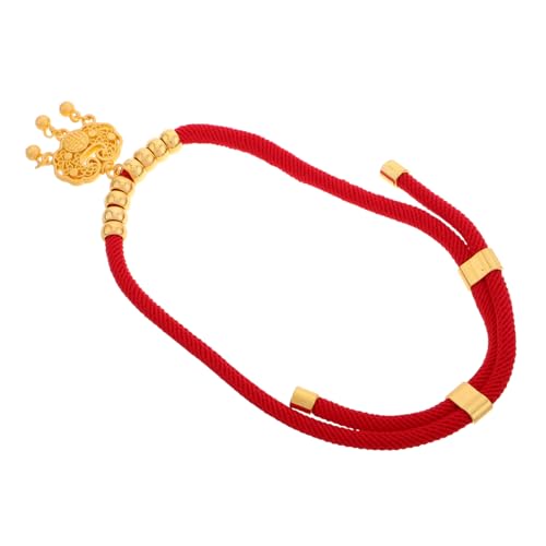 ibasenice Verstellbares Haustier-Halsband Aus Seil Mit Glücksbringern Und Goldenen Perlen Hundeschmuck Und Katzenschmuck Für Kleine Tiere Und Festliche Anlässe ibasenice Verstellbares Haustier-Halsband Aus Seil Mit Glücksbringern Und Goldenen Perlen Hundeschmuck Und Katzenschmuck Für Kleine Tiere Und Festliche Anlässe von ibasenice