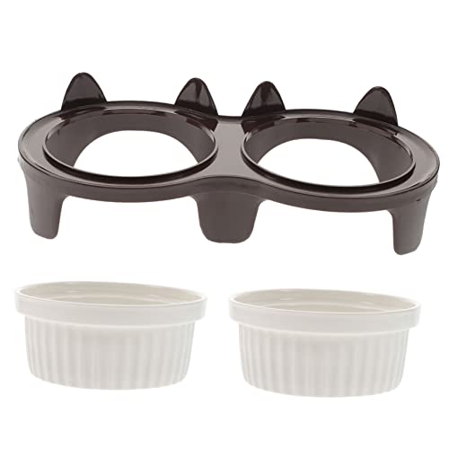 ibasenice Hochwertiger Katzennapf mit Erhöhtem Design aus Robustem Keramikmaterial für Komfortables Füttern und Trinken rutschfest und Leicht zu Reinigen für Katzen und Kätzchen ibasenice Hochwertiger Katzennapf mit Erhöhtem Design aus Robustem Keramikmaterial für Komfortables Füttern und Trinken rutschfest und Leicht zu Reinigen für Katzen und Kätzchen von ibasenice