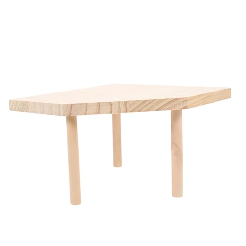 ibasenice Holz Hamster Plattform Für Käfig Klettern Ablage Für Zwerghamster Igel Eichhörnchen Rennmäuse Chinchillas Papageien Kleintiere Hamsterzubehör Haustierzubehör von ibasenice